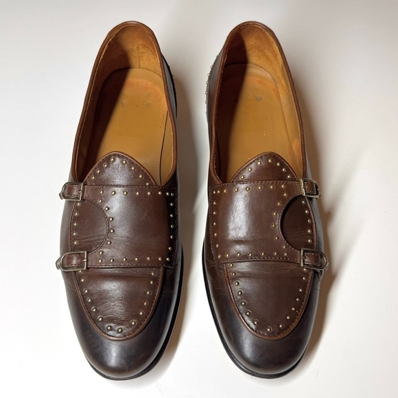 Edhen Milano Men\'s BRERA STUDS
Brown Leather Loafers Shoes Size- 8 main image 7